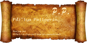 Pólya Pellegrin névjegykártya